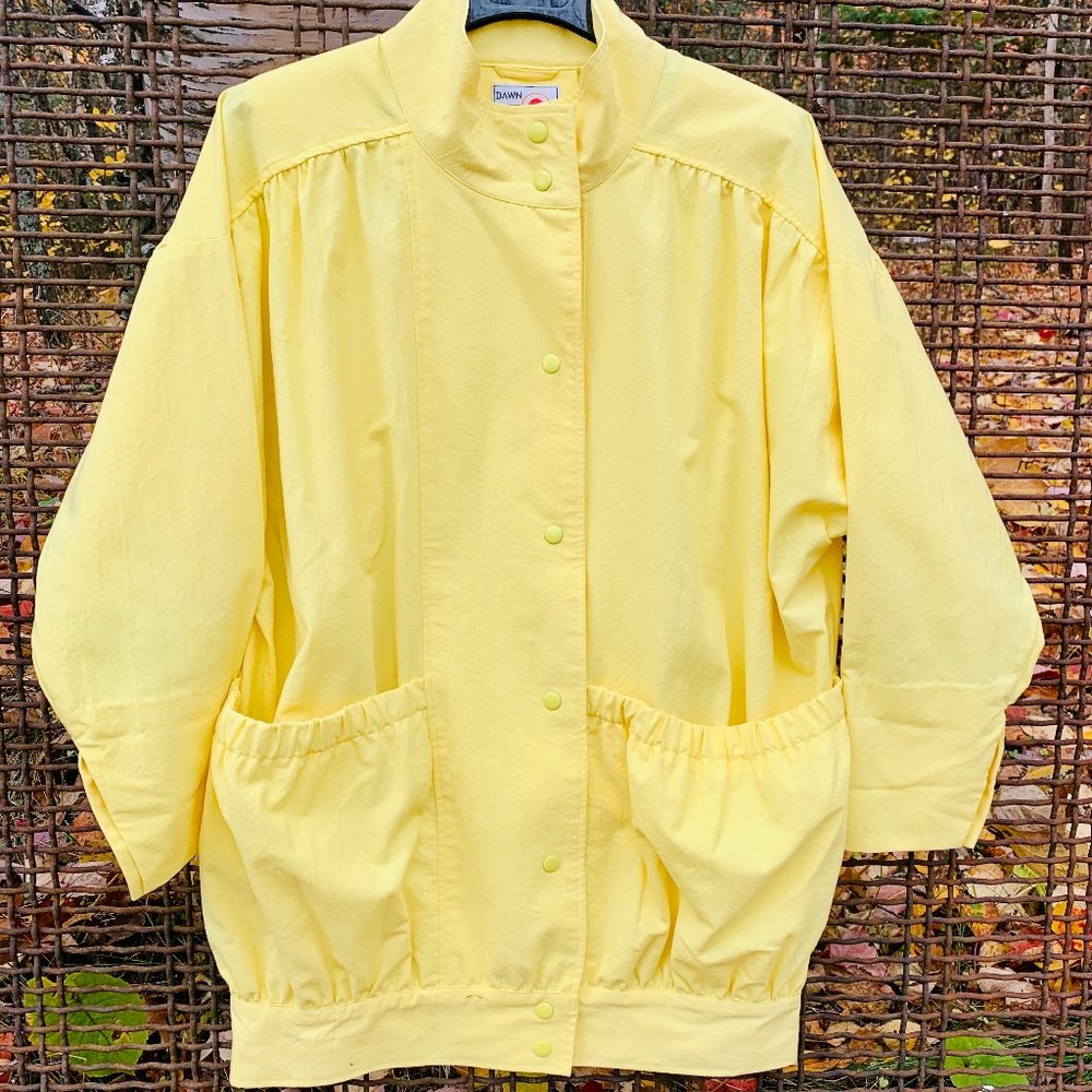 Yellow 90's Women's Coat by Dawn